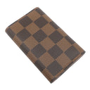 ルイヴィトン LOUIS VUITTON ミュルティクレ 6 N41624 ダミエ×ローズバレリーヌ ダミエキャンバス キーケース ゴールド金具 茶 ピンク 名前刻印有り