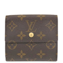 ルイヴィトン LOUIS VUITTON ポルトモネ ビエ カルトクレディ M61652 モノグラム モノグラムキャンバス 二つ折り財布 ゴールド金具 茶 Wホック財布