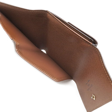 ルイヴィトン LOUIS VUITTON ポルトモネ ビエ カルトクレディ M61652 モノグラム モノグラムキャンバス 二つ折り財布 ゴールド金具 茶 Wホック財布