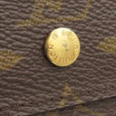 ルイヴィトン LOUIS VUITTON ポルトモネ ビエ カルトクレディ M61652 モノグラム モノグラムキャンバス 二つ折り財布 ゴールド金具 茶 Wホック財布