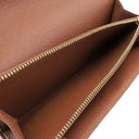 ルイヴィトン LOUIS VUITTON ポルトフォイユ サラ M61725 モノグラム モノグラムキャンバス 長財布 ゴールド金具 茶 フラップ式