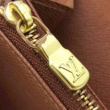 ルイヴィトン LOUIS VUITTON ポルトフォイユ サラ M61725 モノグラム モノグラムキャンバス 長財布 ゴールド金具 茶 フラップ式
