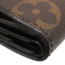 ルイヴィトン LOUIS VUITTON ポルトフォイユ ゾエ M80725 モノグラムジャイアントリバース モノグラムキャンバス モノグラムジャイアントリバース 三つ折り財布 ゴールド金具 茶 コンパクトウォレット