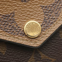 ルイヴィトン LOUIS VUITTON ポルトフォイユ ゾエ M80725 モノグラムジャイアントリバース モノグラムキャンバス モノグラムジャイアントリバース 三つ折り財布 ゴールド金具 茶 コンパクトウォレット