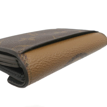 ルイヴィトン LOUIS VUITTON ポルトフォイユ ゾエ M80725 モノグラムジャイアントリバース モノグラムキャンバス モノグラムジャイアントリバース 三つ折り財布 ゴールド金具 茶 コンパクトウォレット