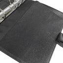 ルイヴィトン LOUIS VUITTON アジェンダ MM R20423 アルドワーズ タイガ 手帳カバー シルバー金具 黒 システム手帳 ダイアリー スケジュール帳