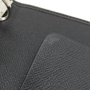 ルイヴィトン LOUIS VUITTON アジェンダ MM R20423 アルドワーズ タイガ 手帳カバー シルバー金具 黒 システム手帳 ダイアリー スケジュール帳