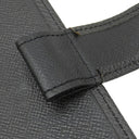 ルイヴィトン LOUIS VUITTON アジェンダ MM R20423 アルドワーズ タイガ 手帳カバー シルバー金具 黒 システム手帳 ダイアリー スケジュール帳