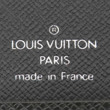 ルイヴィトン LOUIS VUITTON アジェンダ MM R20423 アルドワーズ タイガ 手帳カバー シルバー金具 黒 システム手帳 ダイアリー スケジュール帳
