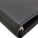 ルイヴィトン LOUIS VUITTON アジェンダ MM R20423 アルドワーズ タイガ 手帳カバー シルバー金具 黒 システム手帳 ダイアリー スケジュール帳
