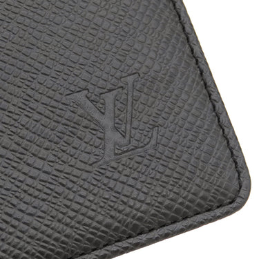 ルイヴィトン LOUIS VUITTON アジェンダ MM R20423 アルドワーズ タイガ 手帳カバー シルバー金具 黒 システム手帳 ダイアリー スケジュール帳