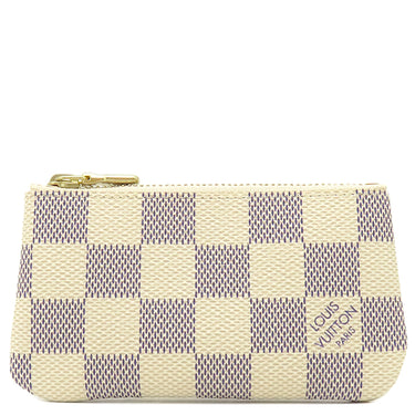 ルイヴィトン LOUIS VUITTON ポシェット クレ N62659 ダミエアズール ダミエアズールキャンバス コインケース ゴールド金具 小銭入れ キーチェーン付き