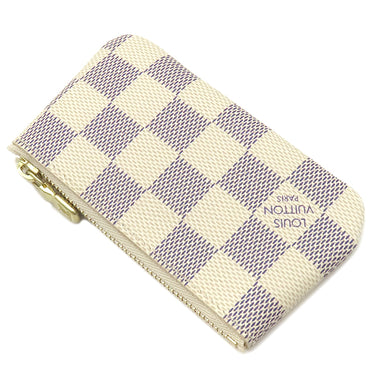 ルイヴィトン LOUIS VUITTON ポシェット クレ N62659 ダミエアズール ダミエアズールキャンバス コインケース ゴールド金具 小銭入れ キーチェーン付き