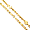 ルイヴィトン LOUIS VUITTON チェーン･LV ユアーズ M02740 ゴールド GP ネックレス モノグラムフラワー ロゴチャーム