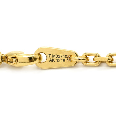 ルイヴィトン LOUIS VUITTON チェーン･LV ユアーズ M02740 ゴールド GP ネックレス モノグラムフラワー ロゴチャーム