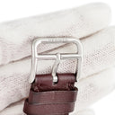 エルメス HERMES 純正 アップルウォッチ 38 40 41mm用 ローズアザレ×ローズエクストリーム×ボルドー レザー ステンレススチール 腕時計パーツ ヴォースイフト ドゥブルトゥール ベルト 32ｍｍ 尾錠付き