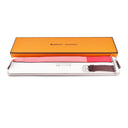 エルメス HERMES 純正 アップルウォッチ 38 40 41mm用 ローズアザレ×ローズエクストリーム×ボルドー レザー ステンレススチール 腕時計パーツ ヴォースイフト ドゥブルトゥール ベルト 32ｍｍ 尾錠付き