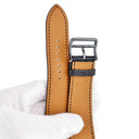 エルメス HERMES 純正 アップルウォッチ 44 45 46 49mm用 ノワール レザー ステンレススチール 腕時計パーツ 新品同様 レザー ベルト 35ｍｍ PVD 尾錠付き