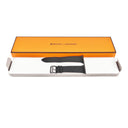 エルメス HERMES 純正 アップルウォッチ 44 45 46 49mm用 ノワール レザー ステンレススチール 腕時計パーツ 新品同様 レザー ベルト 35ｍｍ PVD 尾錠付き