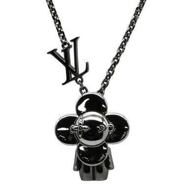ルイヴィトン LOUIS VUITTON ペンダント ヴィヴィエンヌ M00831 シルバー メタル ネックレス ガンメタル金具 VIVIENNE 2022AW