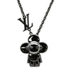 ルイヴィトン LOUIS VUITTON ペンダント ヴィヴィエンヌ M00831 シルバー メタル ネックレス ガンメタル金具 VIVIENNE 2022AW