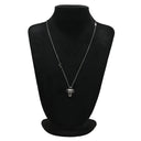 ルイヴィトン LOUIS VUITTON ペンダント ヴィヴィエンヌ M00831 シルバー メタル ネックレス ガンメタル金具 VIVIENNE 2022AW