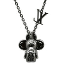 ルイヴィトン LOUIS VUITTON ペンダント ヴィヴィエンヌ M00831 シルバー メタル ネックレス ガンメタル金具 VIVIENNE 2022AW