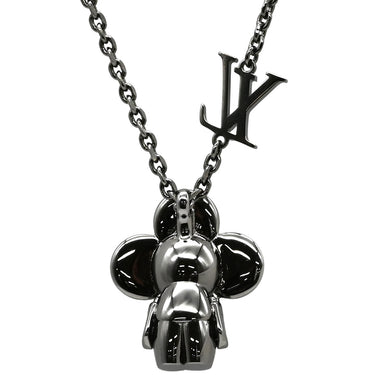 ルイヴィトン LOUIS VUITTON ペンダント ヴィヴィエンヌ M00831 シルバー メタル ネックレス ガンメタル金具 VIVIENNE 2022AW