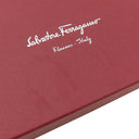 サルヴァトーレ・フェラガモ Salvatore Ferragamo ガンチーニ 6本 6連 ブラック レザー キーケース シルバー金具 黒 鍵入れ キーリング フラップ式 型押し