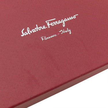 サルヴァトーレ・フェラガモ Salvatore Ferragamo ガンチーニ 6本 6連 ブラック レザー キーケース シルバー金具 黒 鍵入れ キーリング フラップ式 型押し