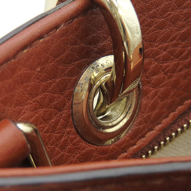 グッチ GUCCI バンブーショッパー 336032 ブラウン レザー 2WAYバッグ ゴールド金具 ハンドバッグ ショルダーバッグ