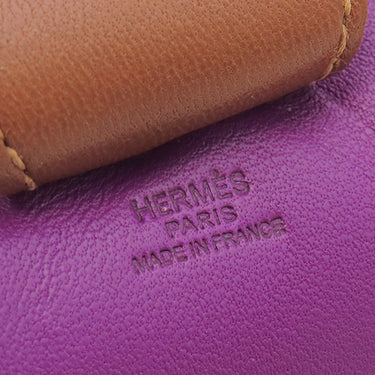エルメス HERMES ロデオMM アネモネ×ブルーイズミール×フォーブ アニョーミロ バッグチャーム 紫 青 茶