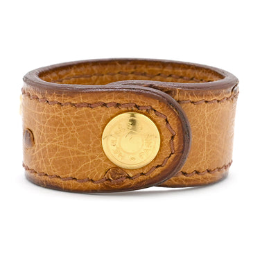 エルメス HERMES ノマド チェスナッツ オーストリッチ GP グローブホルダー ゴールド金具 茶 手袋ホルダー