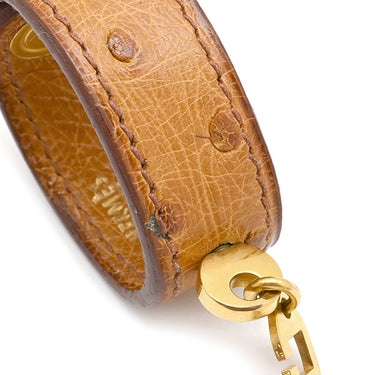 エルメス HERMES ノマド チェスナッツ オーストリッチ GP グローブホルダー ゴールド金具 茶 手袋ホルダー