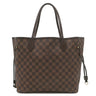 ルイヴィトン LOUIS VUITTON ネヴァーフル MM N51105 スリーズ ダミエキャンバス トートバッグ ゴールド金具 茶 赤 ショルダーバッグ 肩掛け ポーチ欠品