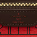 ルイヴィトン LOUIS VUITTON ネヴァーフル MM N51105 スリーズ ダミエキャンバス トートバッグ ゴールド金具 茶 赤 ショルダーバッグ 肩掛け ポーチ欠品