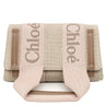 クロエ Chloe ウッディ キャンバス CHC24AS681L1726Y ベージュ リネン カーフ ショルダーバッグ シャンパンゴールド金具 WOODY CANVAS SHOULDER BAG ボディバッグ