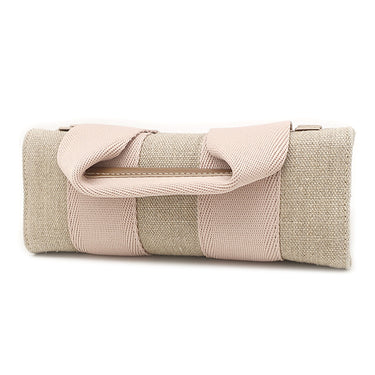 クロエ Chloe ウッディ キャンバス CHC24AS681L1726Y ベージュ リネン カーフ ショルダーバッグ シャンパンゴールド金具 WOODY CANVAS SHOULDER BAG ボディバッグ