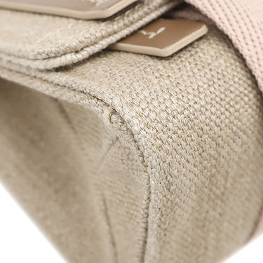 クロエ Chloe ウッディ キャンバス CHC24AS681L1726Y ベージュ リネン カーフ ショルダーバッグ シャンパンゴールド金具 WOODY CANVAS SHOULDER BAG ボディバッグ
