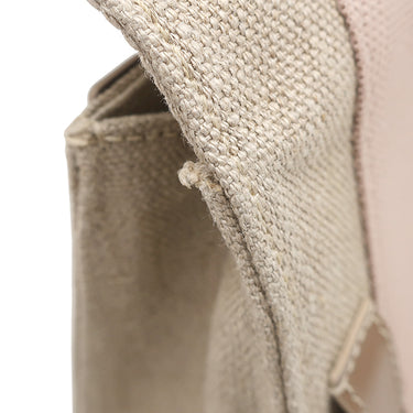 クロエ Chloe ウッディ キャンバス CHC24AS681L1726Y ベージュ リネン カーフ ショルダーバッグ シャンパンゴールド金具 WOODY CANVAS SHOULDER BAG ボディバッグ