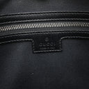グッチ GUCCI インターロッキングG 703468 ブラック GGスプリームキャンバス レザー 2WAYバッグ シルバー金具 黒 ショルダー クラッチ