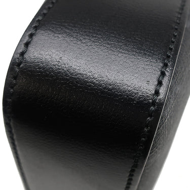 グッチ GUCCI インターロッキングG 703468 ブラック GGスプリームキャンバス レザー 2WAYバッグ シルバー金具 黒 ショルダー クラッチ