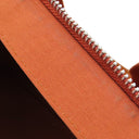 エルメス HERMES サックシアン オレンジ トワルシェブロン レザー ボストンバッグ シルバー金具 2WAY ペット用キャリー