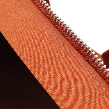 エルメス HERMES サックシアン オレンジ トワルシェブロン レザー ボストンバッグ シルバー金具 2WAY ペット用キャリー