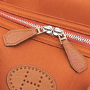 エルメス HERMES サックシアン オレンジ トワルシェブロン レザー ボストンバッグ シルバー金具 2WAY ペット用キャリー