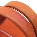 エルメス HERMES サックシアン オレンジ トワルシェブロン レザー ボストンバッグ シルバー金具 2WAY ペット用キャリー