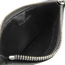 バレンシアガ BALENCIAGA ロゴデザイン フラグメントケース 594548 ブラック レザー コインケース シルバー金具 黒 ネックポーチ カードケース