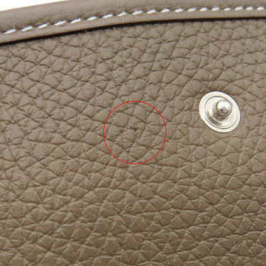 エルメス HERMES エヴリンTPM アマゾン ロング エトゥープ×ブルーインディゴ トリヨンクレマンス ショルダーバッグ シルバー金具 グレージュ