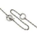 エルメス HERMES シェーヌダンクル ヴュルカニウム H077349FP01 ブラウンXシルバー メタル ヴュルカニウム ネックレス シルバー金具 ラージモチーフ ペンダント ユニセックス レザー素材