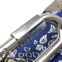 ルイヴィトン LOUIS VUITTON ミニ ソフトトランク M20557 ブルー レザー ショルダーバッグ シルバー金具